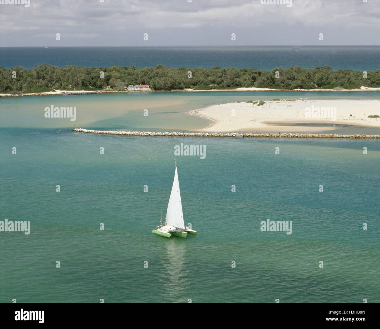 Seen Eingang Stockfoto