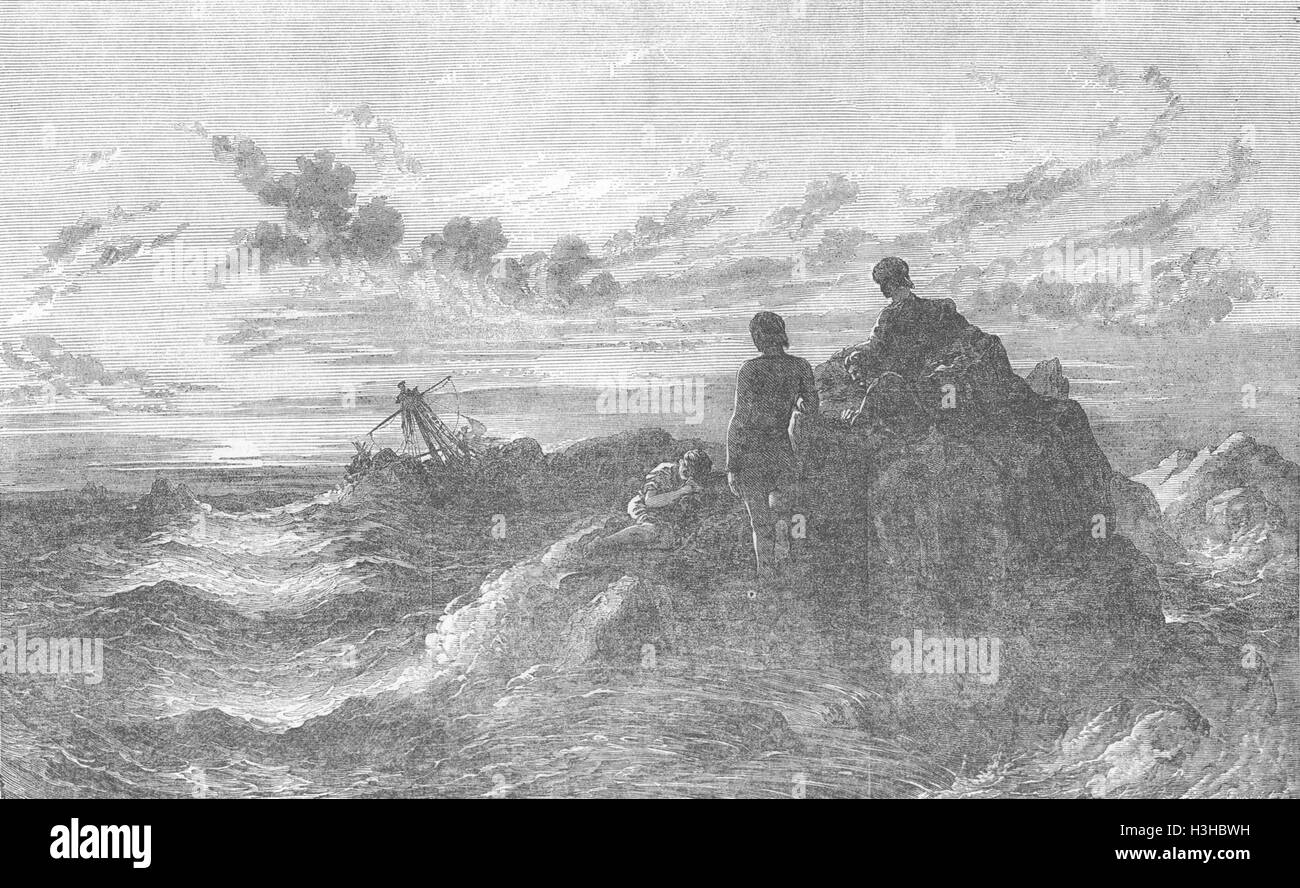 Schiffen Armen Seefahrer 1851. Illustrierte London News Stockfoto