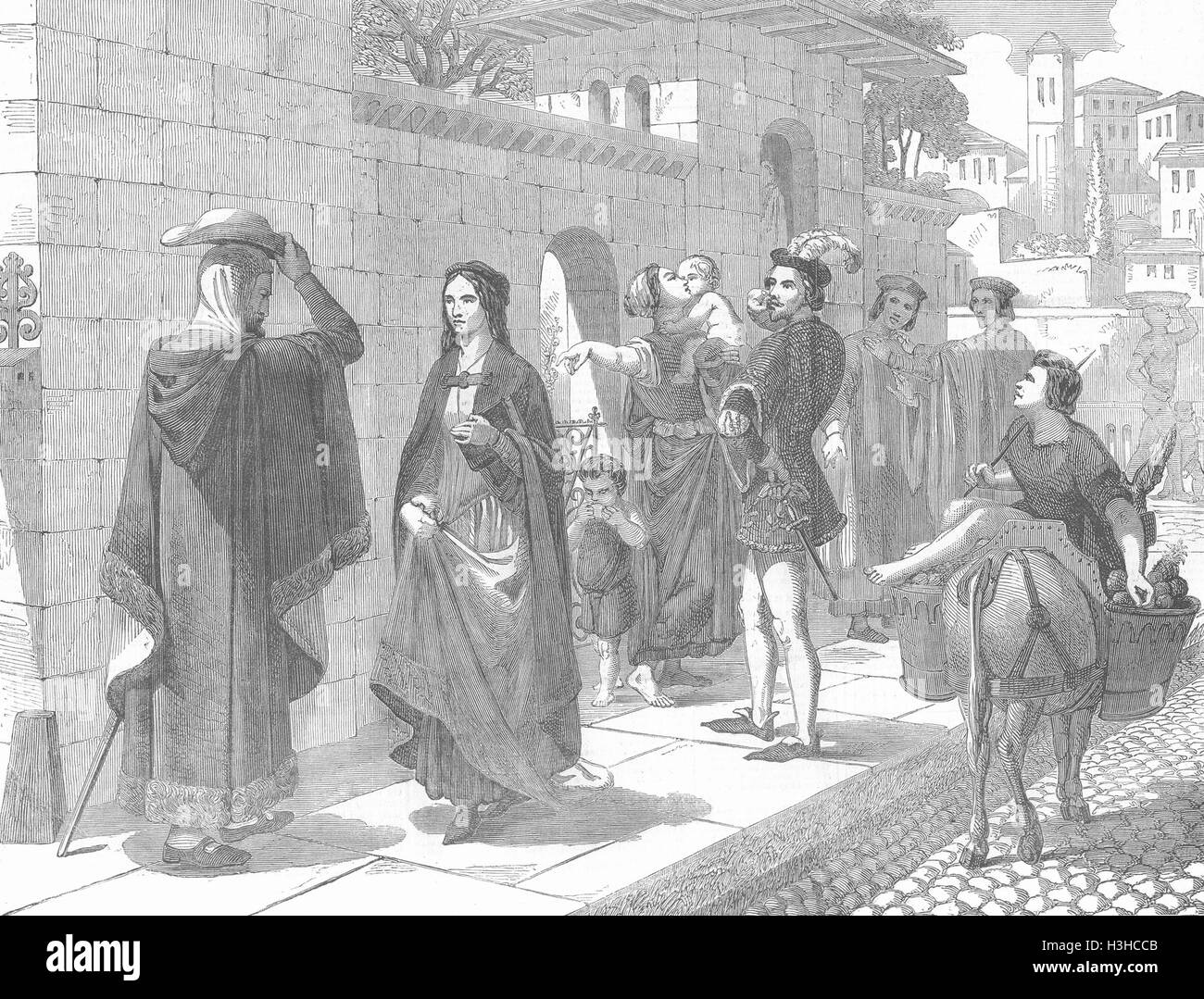 Frankreich Laura, Avignon 1852. Illustrierte London News Stockfoto