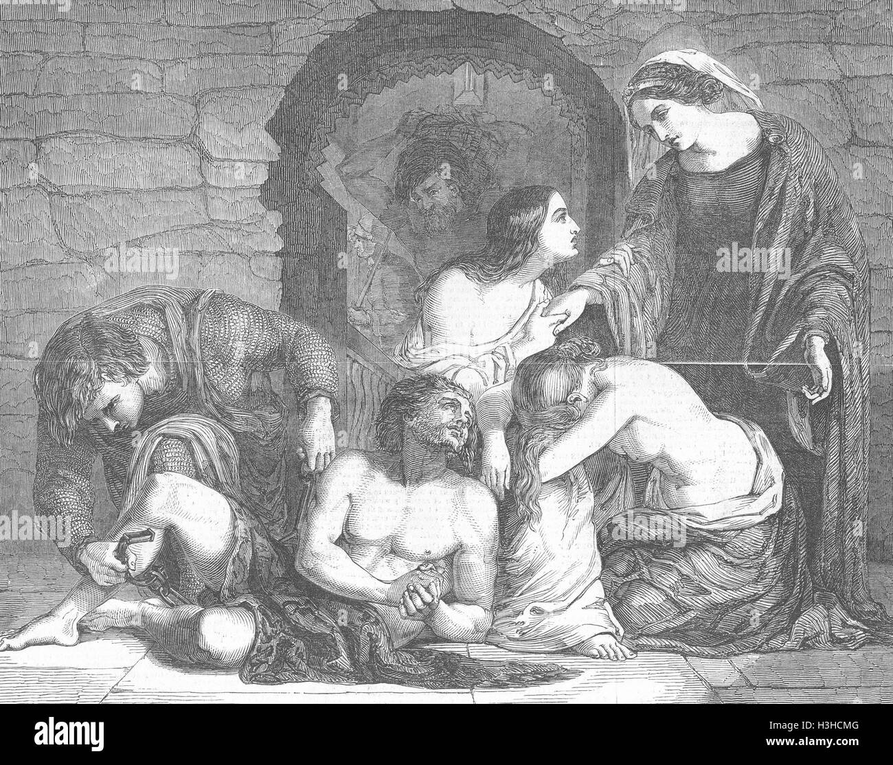 Frankreich Blanche von Kastilien, Freilassung von Gefangenen, 1512 1849. Illustrierte London News Stockfoto
