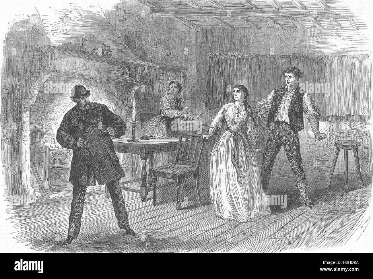 LONDON verlor, Adelphi Theatre 1867. Illustrierte London News Stockfoto