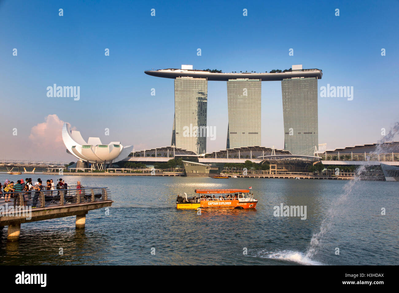 Singapur, Marina Bay Sands Resort Stockfoto