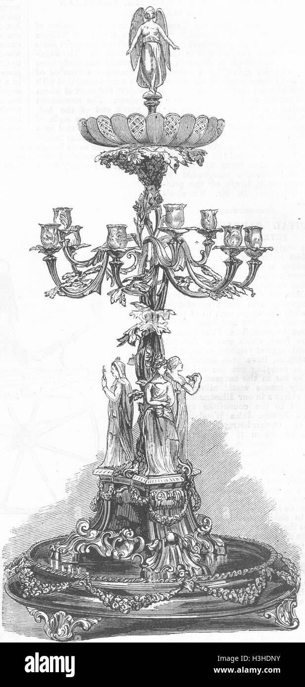TUAM Testimonial & richtige Rev Bernard Bischof von 1867. Illustrierte London News Stockfoto