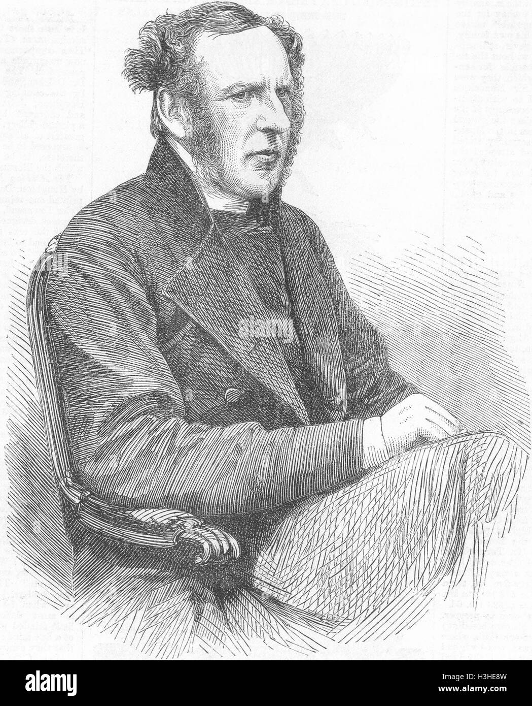 NORFOLK richtige Reverend Dr. Pelham, Bischof von Norwich 1865. Illustrierte London News Stockfoto