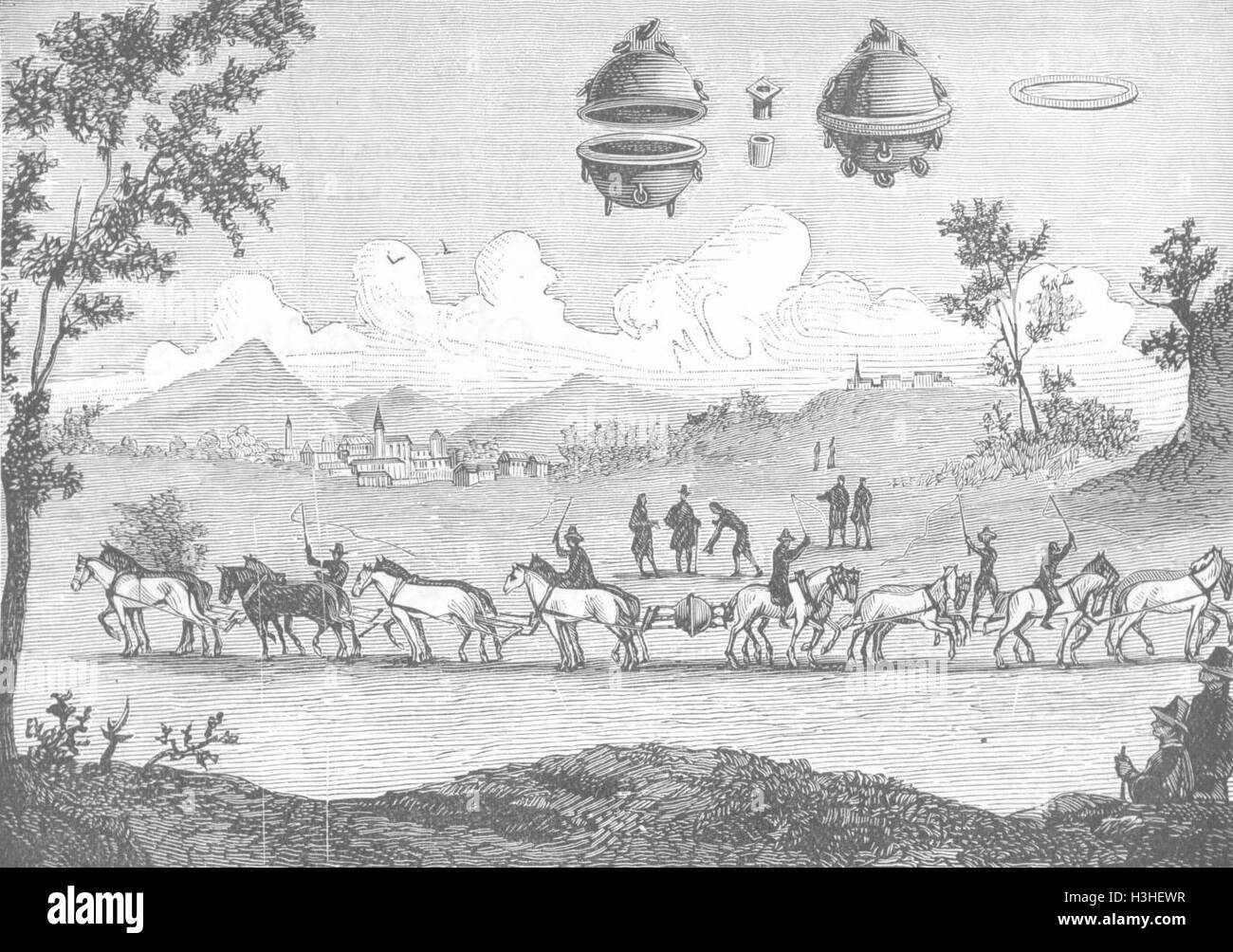 Deutschland die Magdeburger Halbkugeln 1894. Das Foto-Magazin Stockfoto