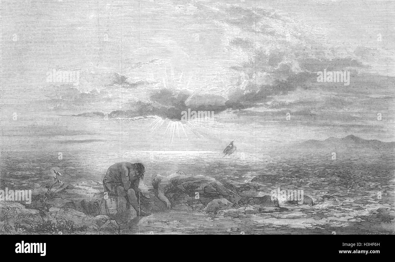 Klassiker vorgeschlagen durch den Tod des Pompeius 1856. Illustrierte London News Stockfoto