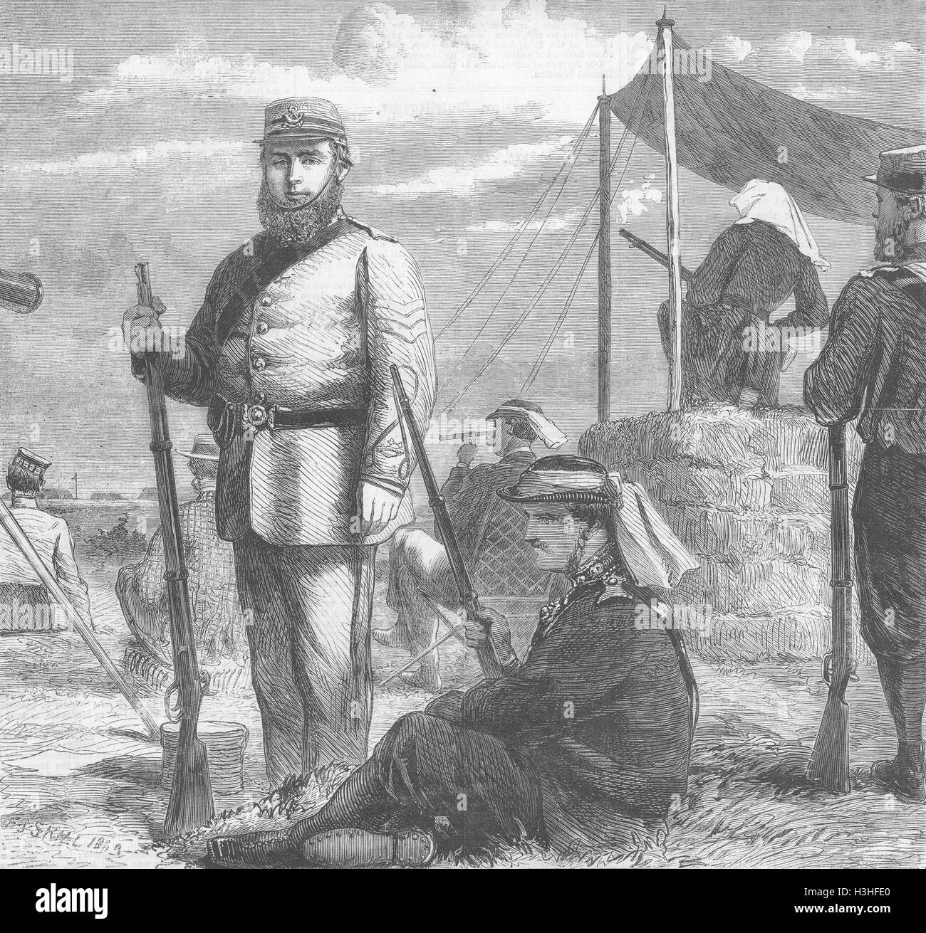 WIMBLEDON Sgt James Roberts, Queen es Preisträger 1863. Illustriert von Zeiten Stockfoto