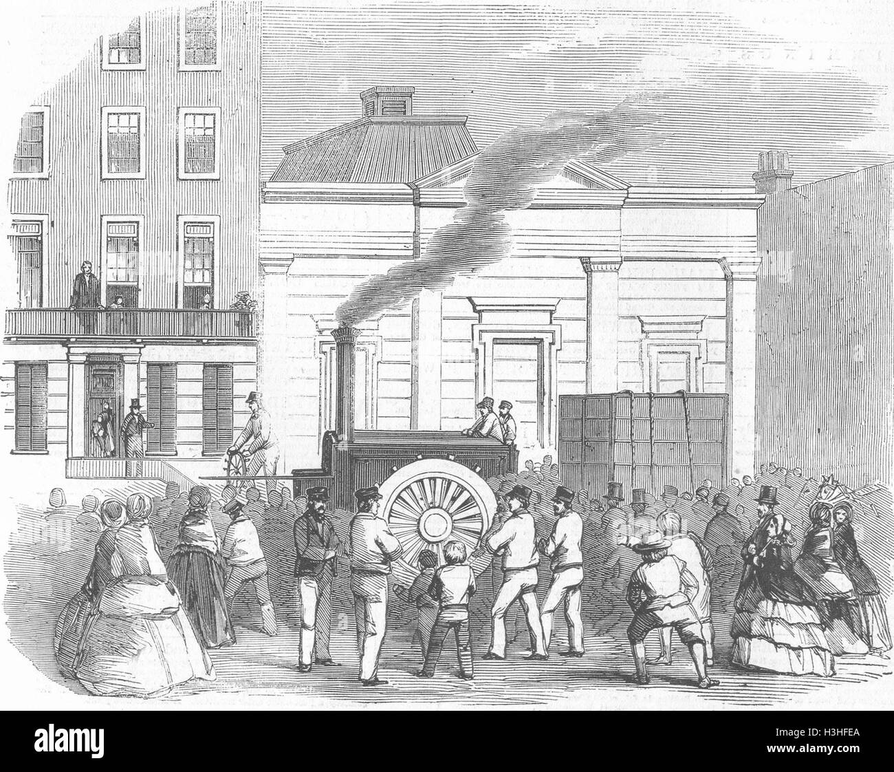ENGINEERING Bray Zugmaschine 1858. Illustrierte London News Stockfoto