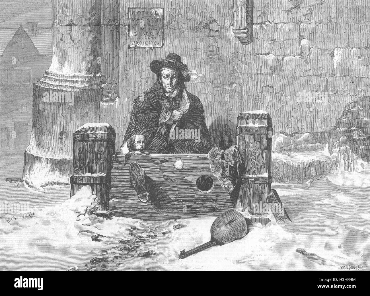 Links aus der kalten 1869 Schurken. Illustrierte London News Stockfoto