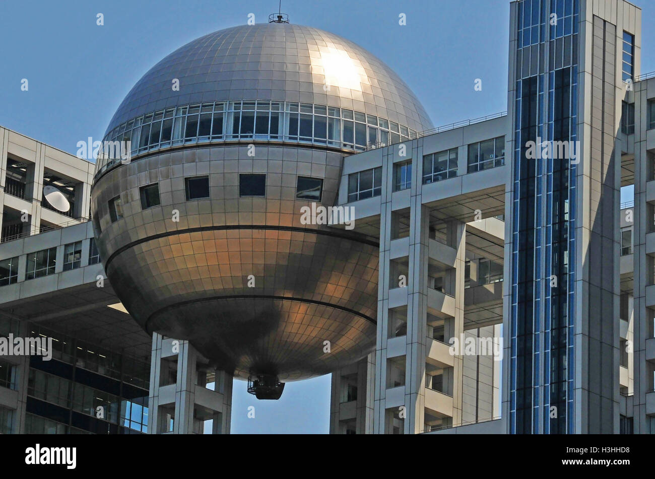 die Medien-Turm-Observatorium der Fuji Hauptquartier in Tokio Japan Stockfoto