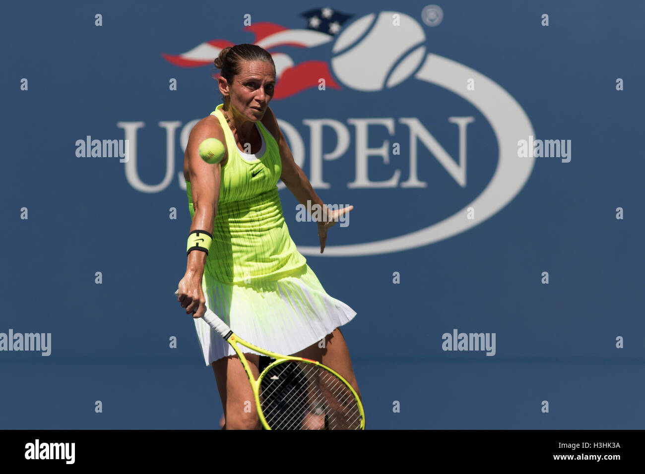 Roberta Vinci (ITA) im Wettbewerb bei den US Open 2016 Stockfoto