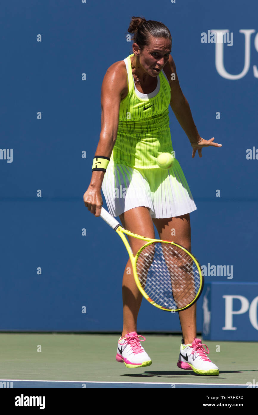 Roberta Vinci (ITA) im Wettbewerb bei den US Open 2016 Stockfoto