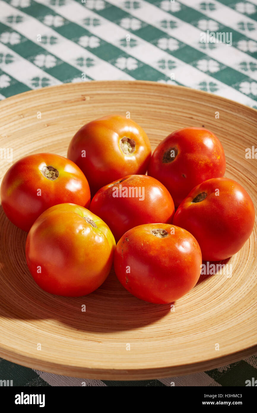 Reife Fleischtomaten Stockfoto