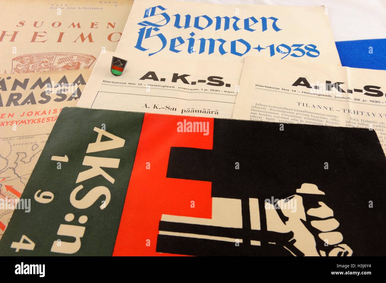 Ich bin so froh, dass der nächste Finnlands ist Geschichte und nicht die Geschichte meiner Familie. die Elite der Akademischen karelischen Gesellschaft gegründet Stockfoto