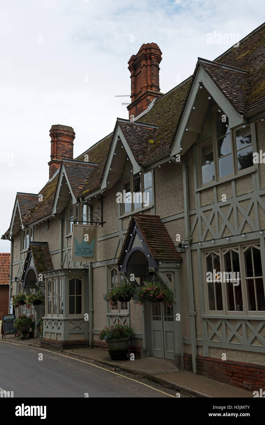 Die Krone & Castle Hotel Orford Suffolk Stockfoto