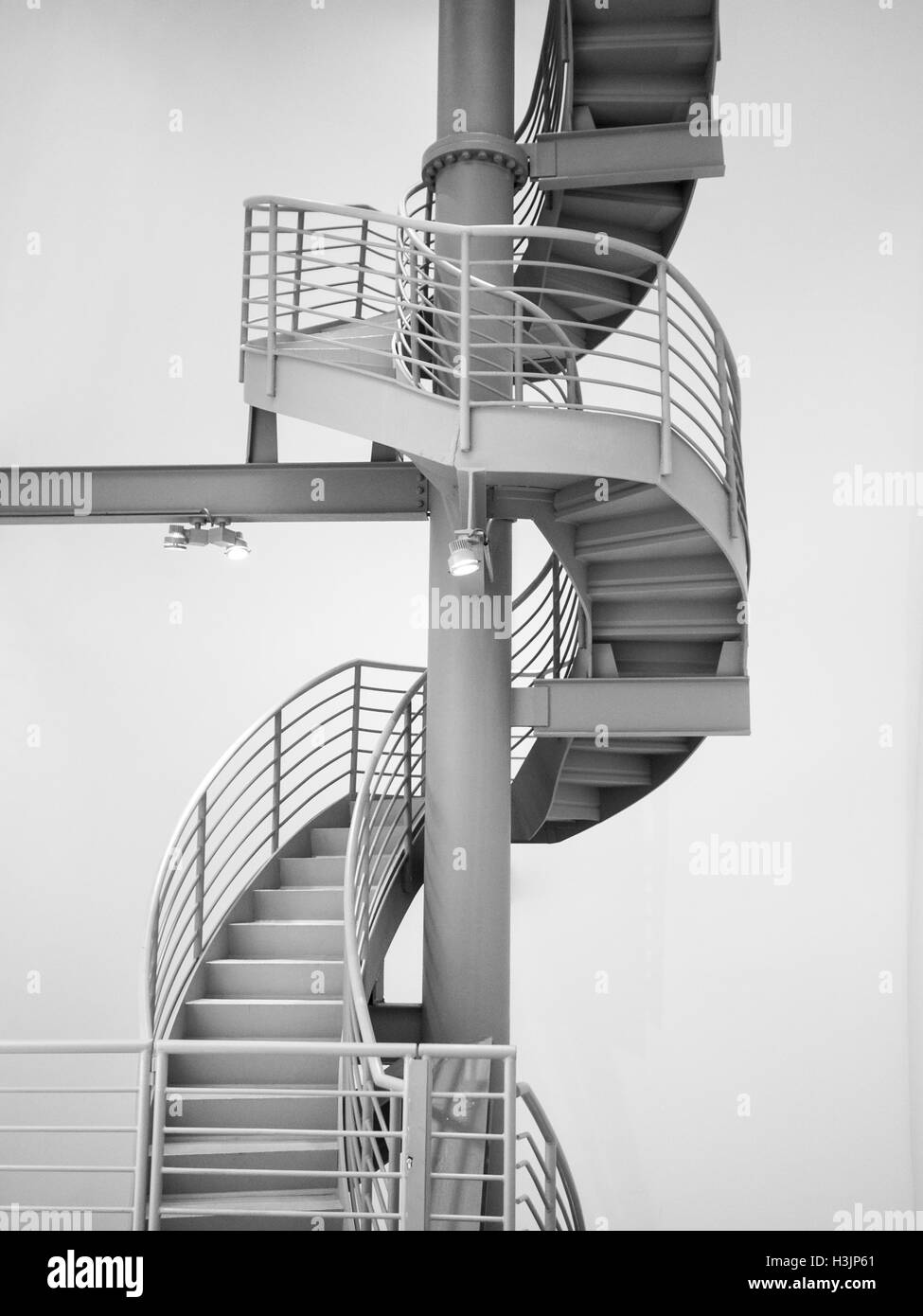 Treppen in schwarz / weiß Stockfoto