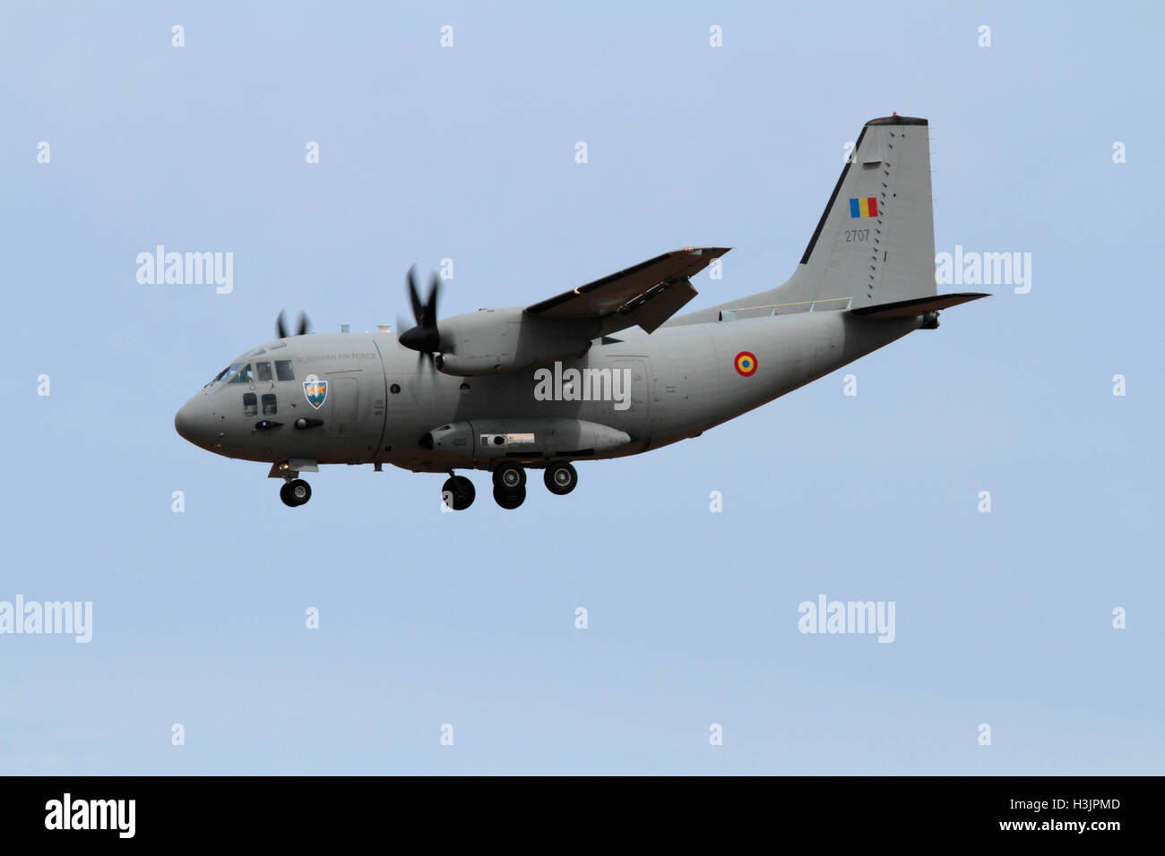 Alenia C-27J Spartan leichtes Transportflugzeug der rumänischen Luftwaffe Stockfoto