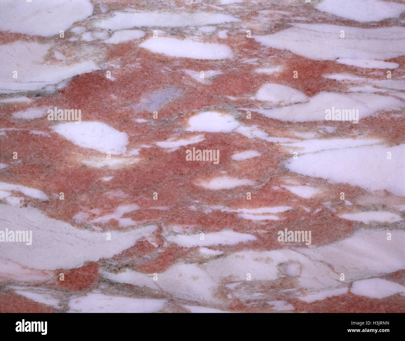 Marmor 'Norwegian Rose' Stockfoto