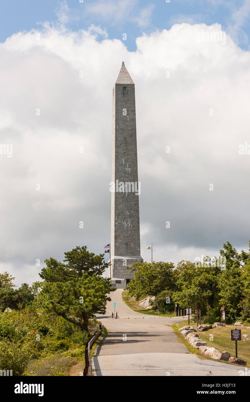 High Point Denkmal, errichtet um zu Ehren der Kriegsveteranen, befindet sich in High Point State Park in Montague, New Jersey. Stockfoto