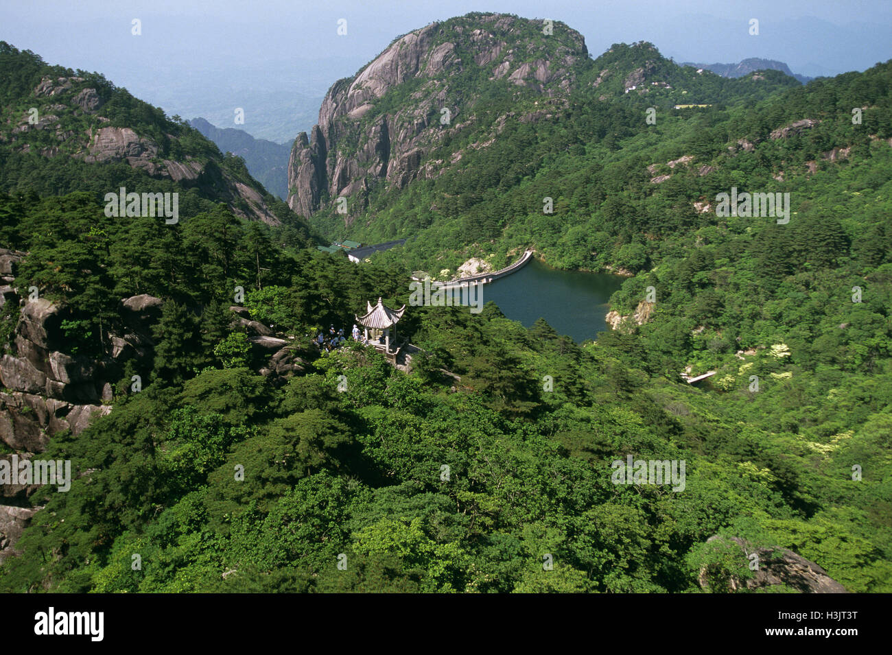 Huangshan "Den gelben Bergen", Stockfoto
