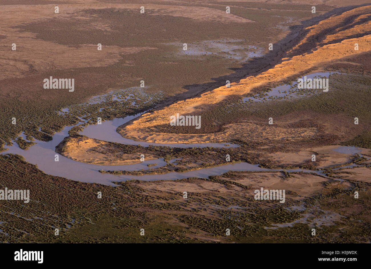 Goyder Lagoon, überschwemmt, Stockfoto