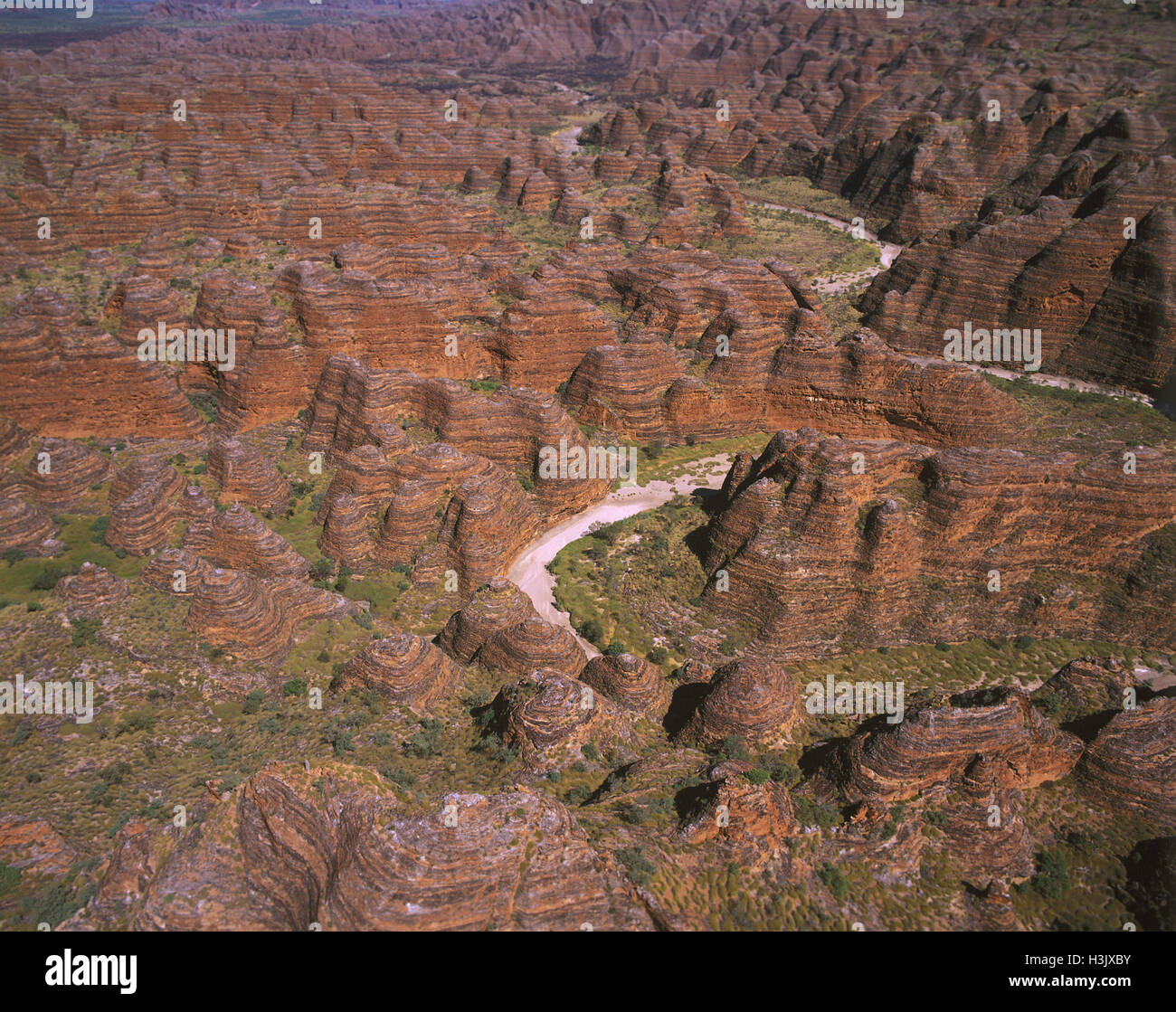 Bungle Bungle Range aus der Luft. Stockfoto