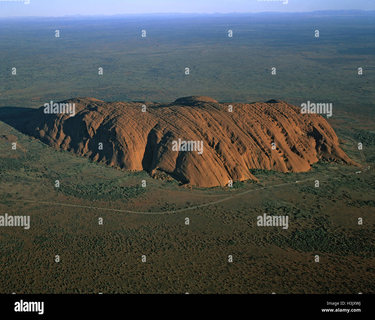 Luftbild des Uluru, Stockfoto