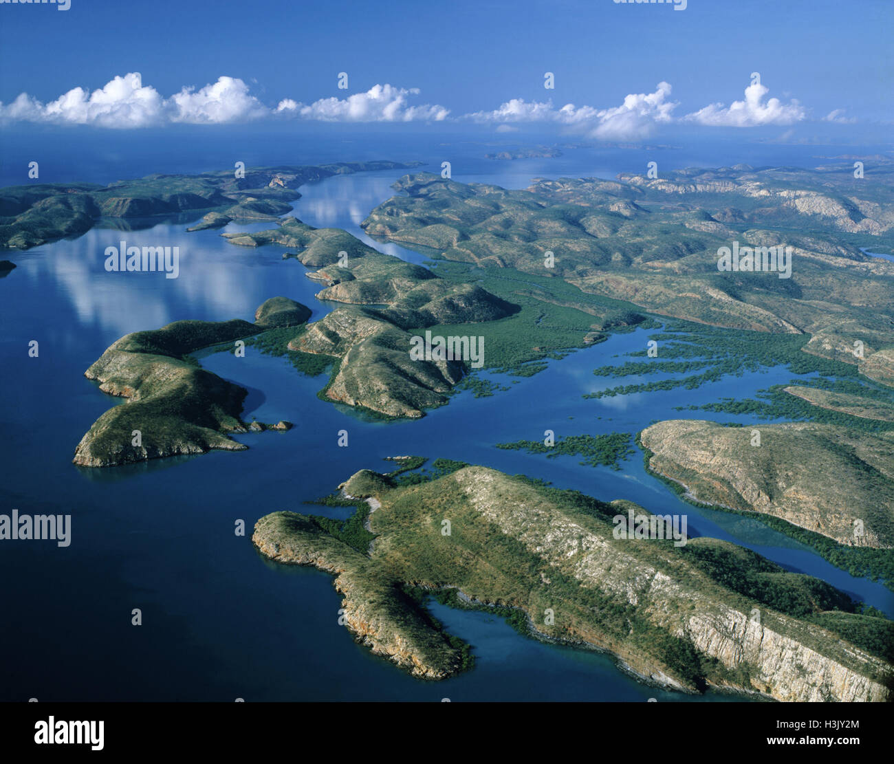 Talbot Bay Islands, Buccaneer-Archipel. Stockfoto