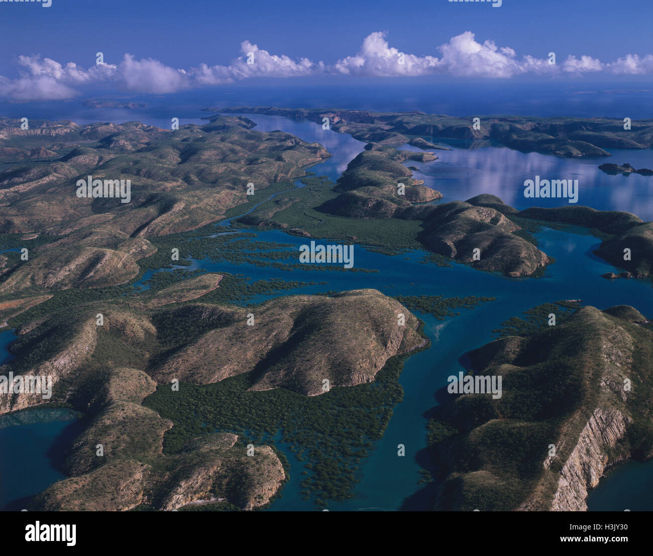 Talbot Bay Islands, Buccaneer-Archipel. Stockfoto