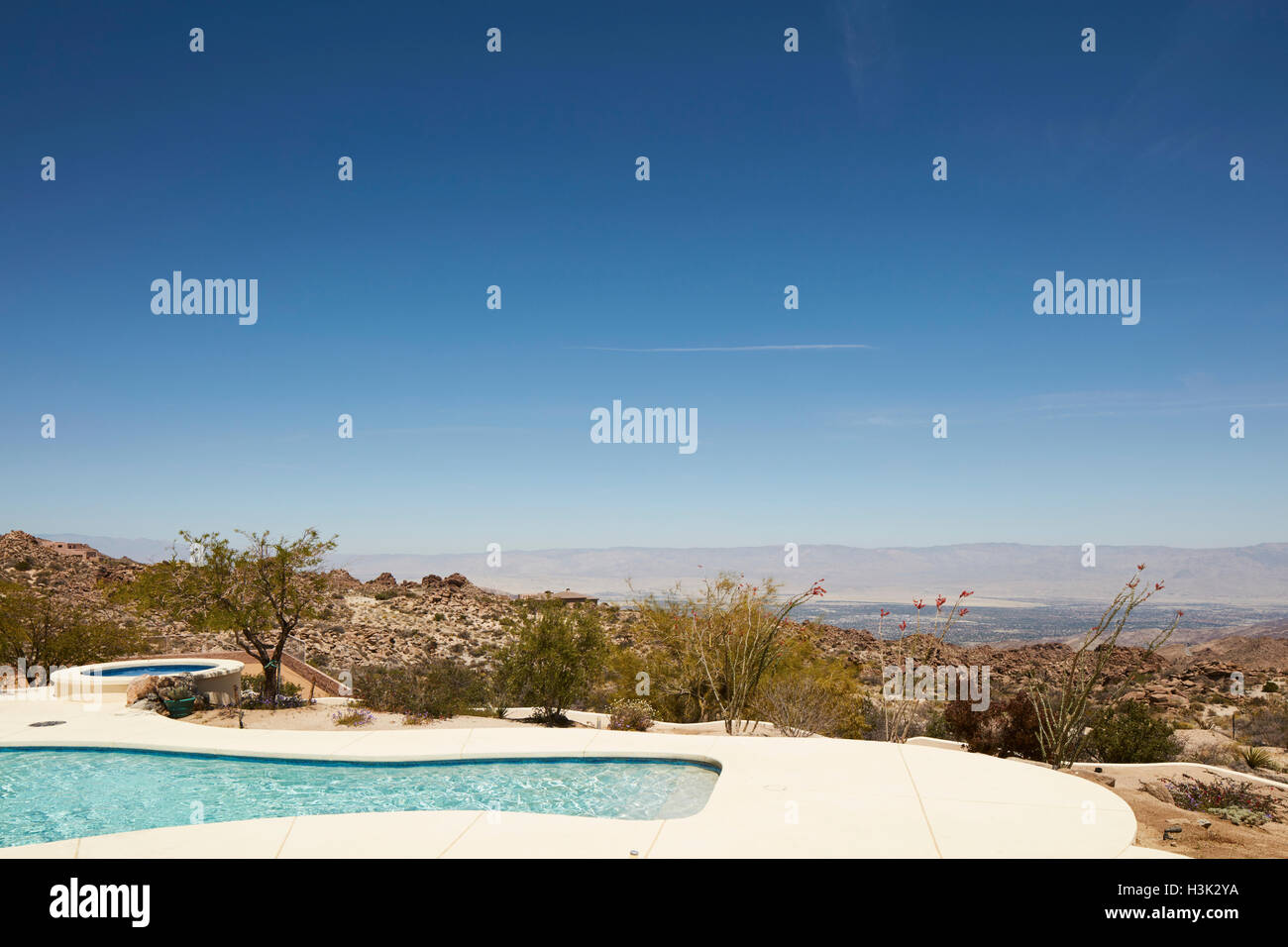 Schwimmbad, Palm Desert, Kalifornien, USA Stockfoto