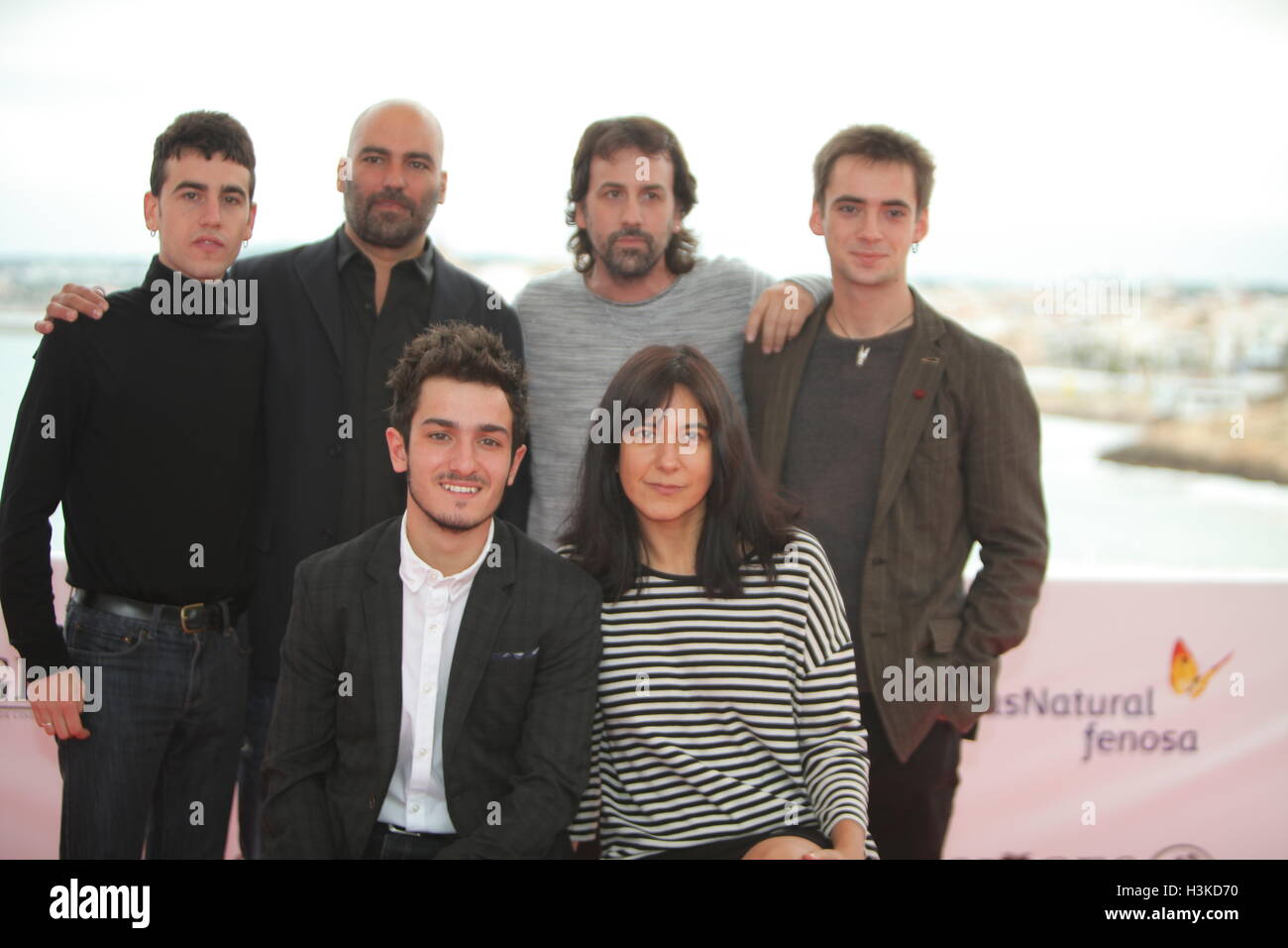 49 Festival Internacional de Cinema fantastische de Catalunya-Sitges 2016.  Photocall La Propera Pell.  Alex Monner, Oriol Maymó, Isaki Lacuesta, Igor Szpakowski, Mikel Iglesias & Isa Campo. Stockfoto