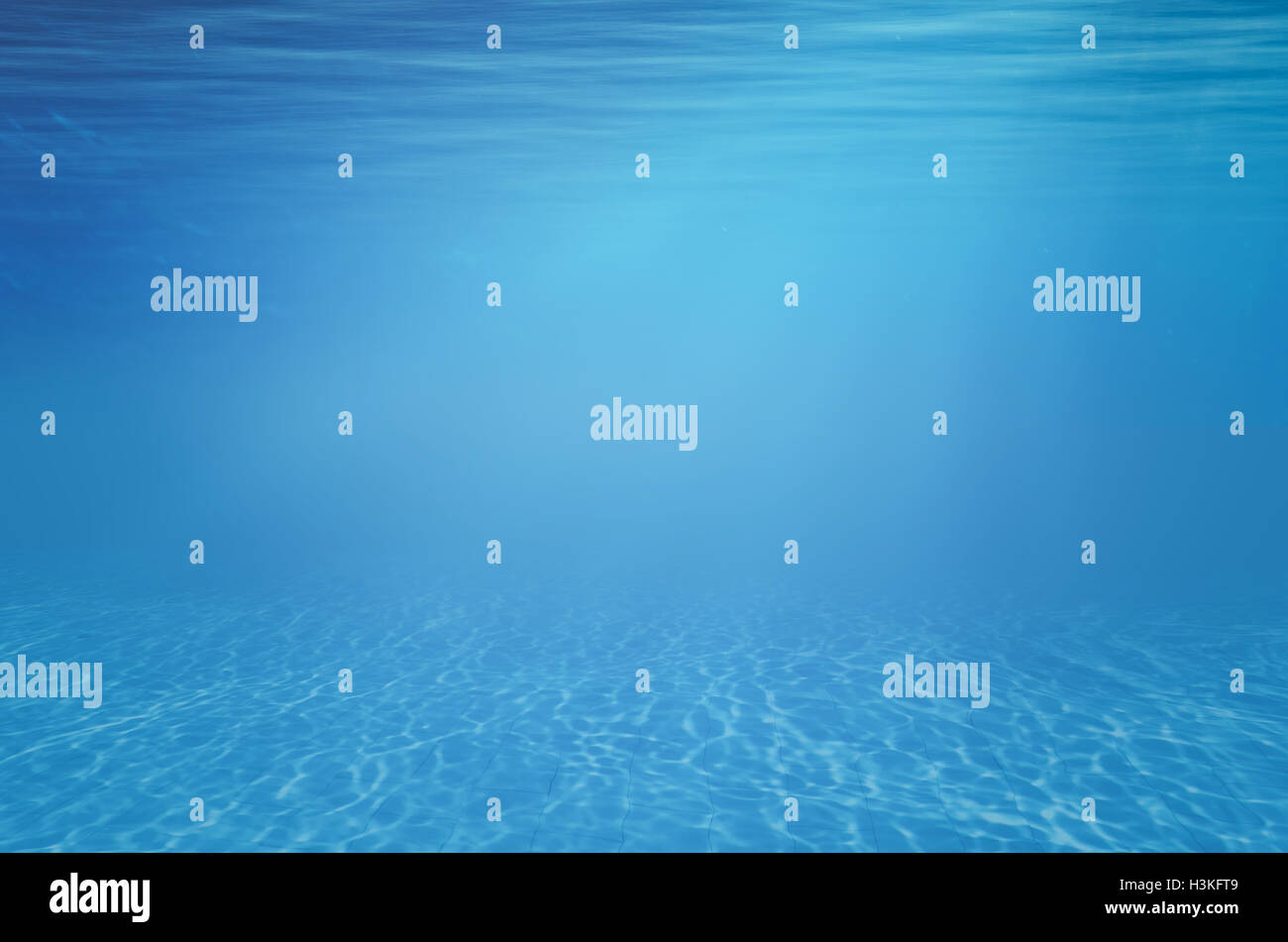 Unterwasser blauem Hintergrund Stockfoto