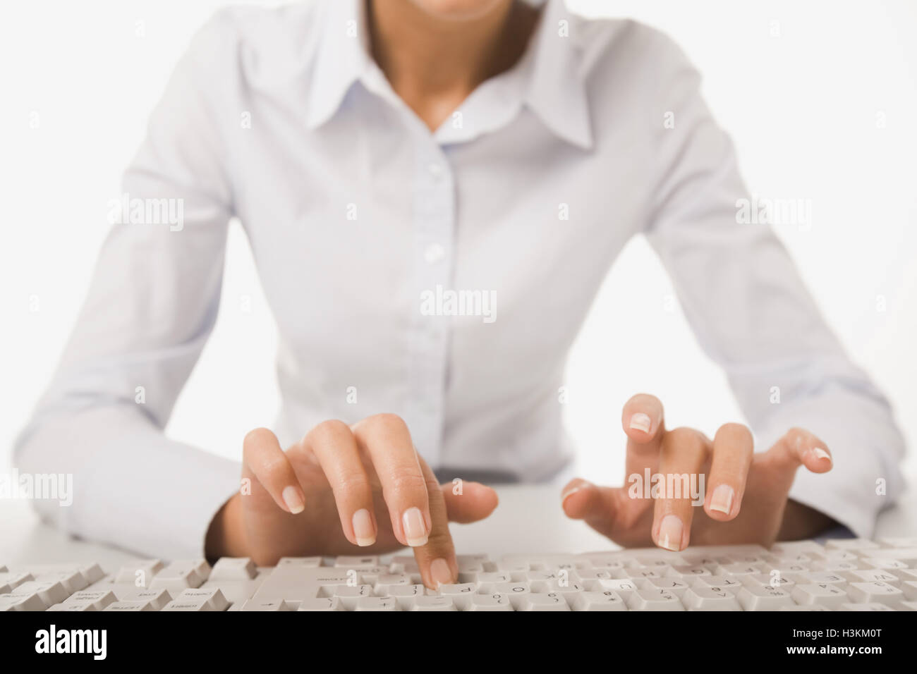 Frau bei der Arbeit Stockfoto