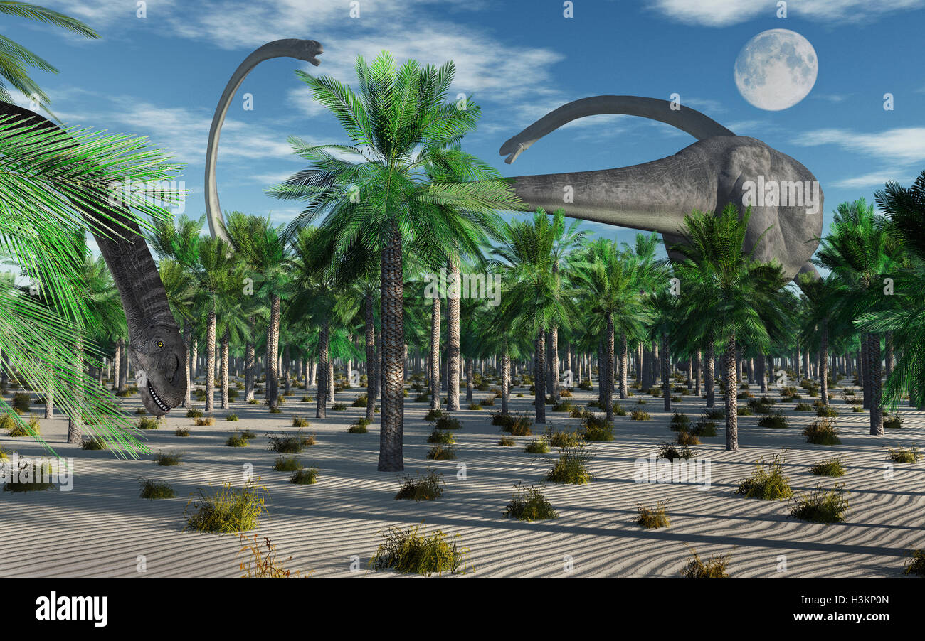 Omeisaurus Sauropod Dinosaurs Stockfotografie Alamy