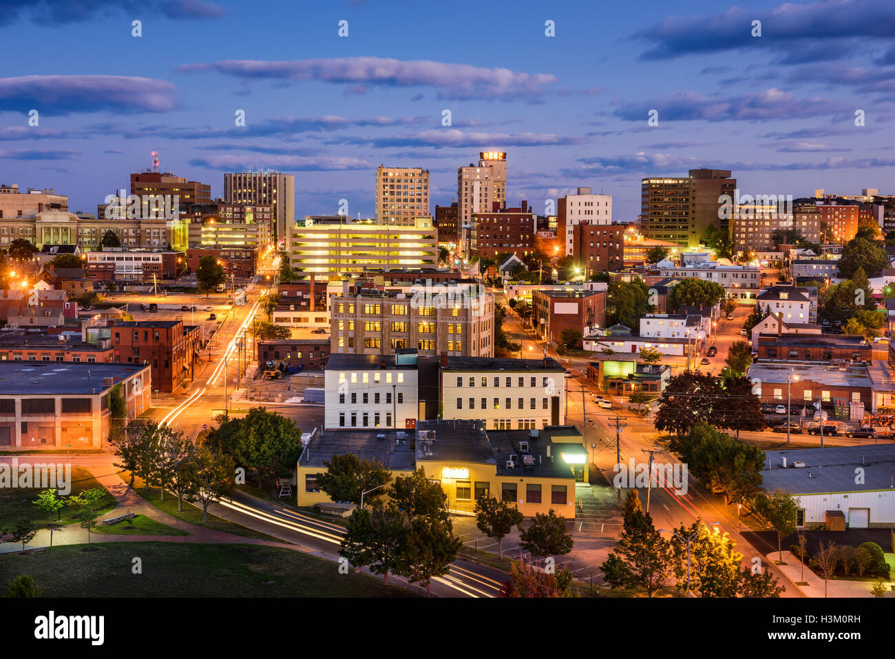 Die Innenstadt von Portland, Maine, USA Stadtbild. Stockfoto