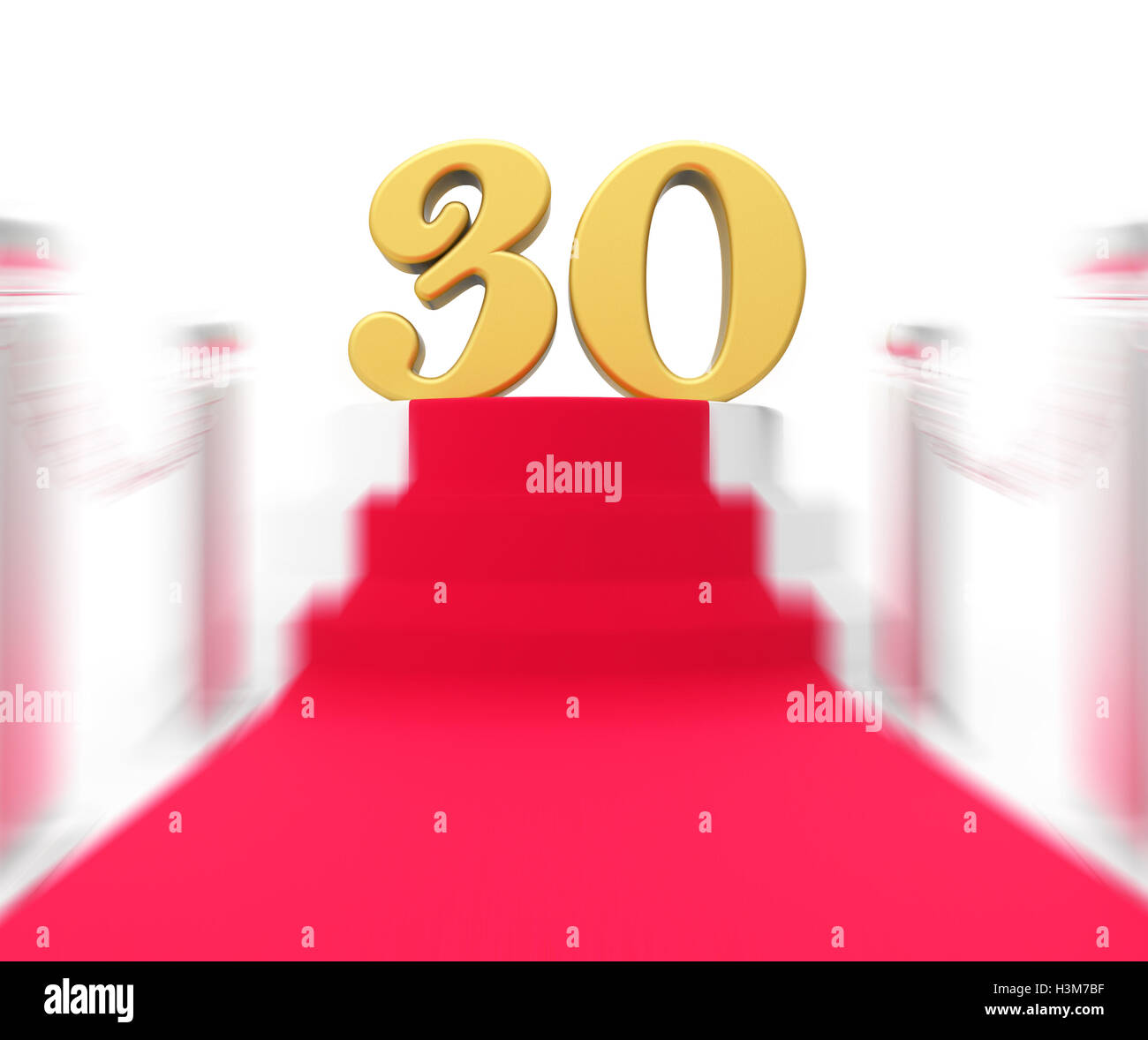 Goldenen dreißig am roten Teppich zeigt Film Industrie Jahrestag E Stockfoto
