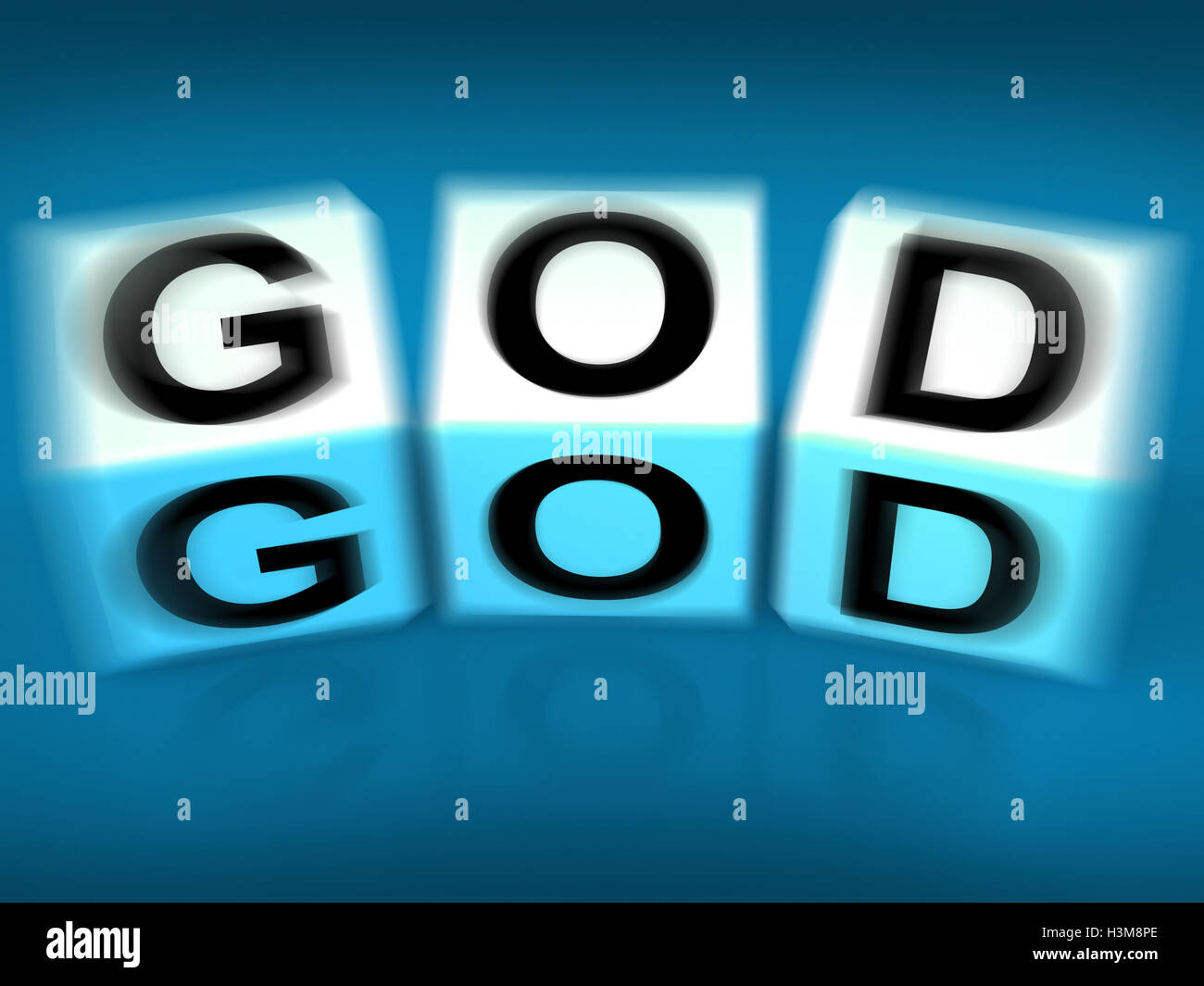 Gott blockiert Displays Gottheiten Götter oder Heiligkeit Stockfoto