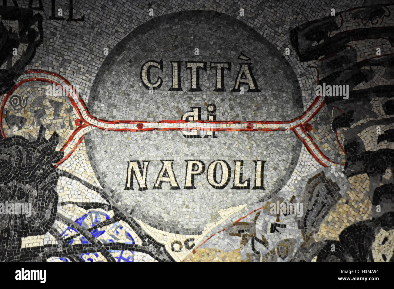 Das U-Bahn-System in Neapel, Italien Stockfoto
