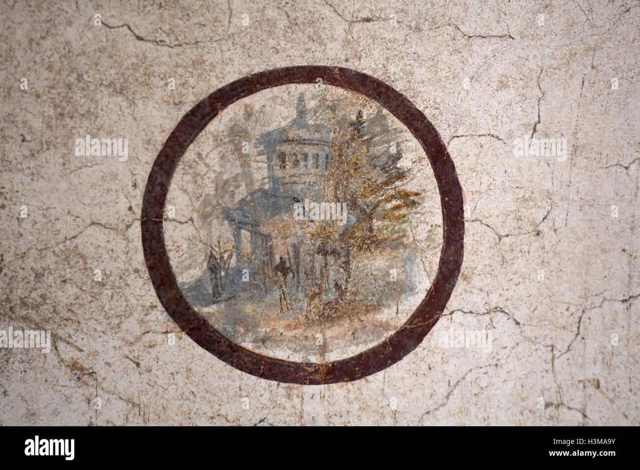 Die römischen Ruinen, Gremien und Fresken von Pompeji, i Italien. Stockfoto