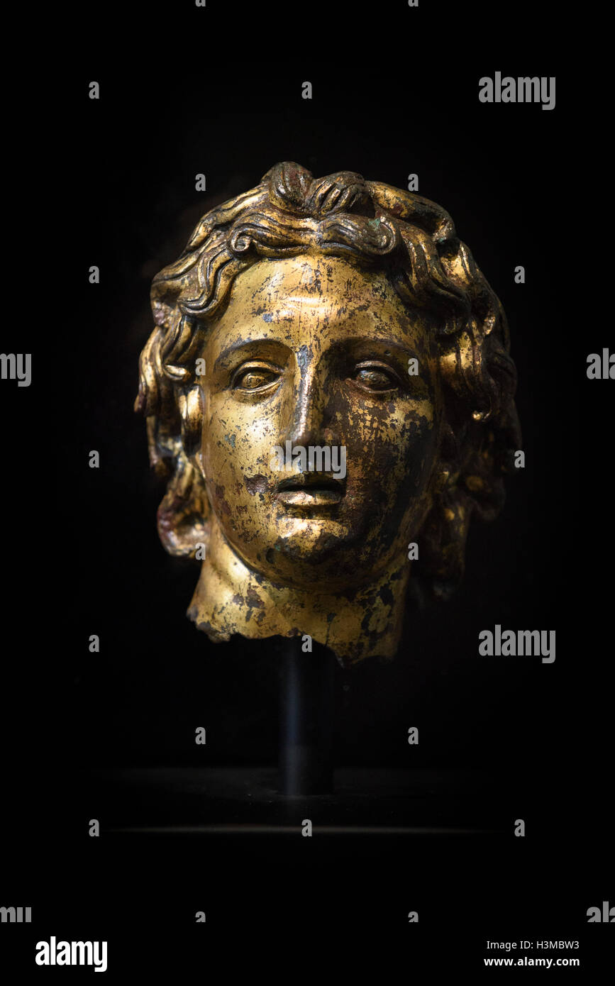 Rom. Italien.  Porträt von Alexander dem großen (356-323 v. Chr.). Palazzo Massimo Alle Terme. Museo Nazionale Romano. Stockfoto