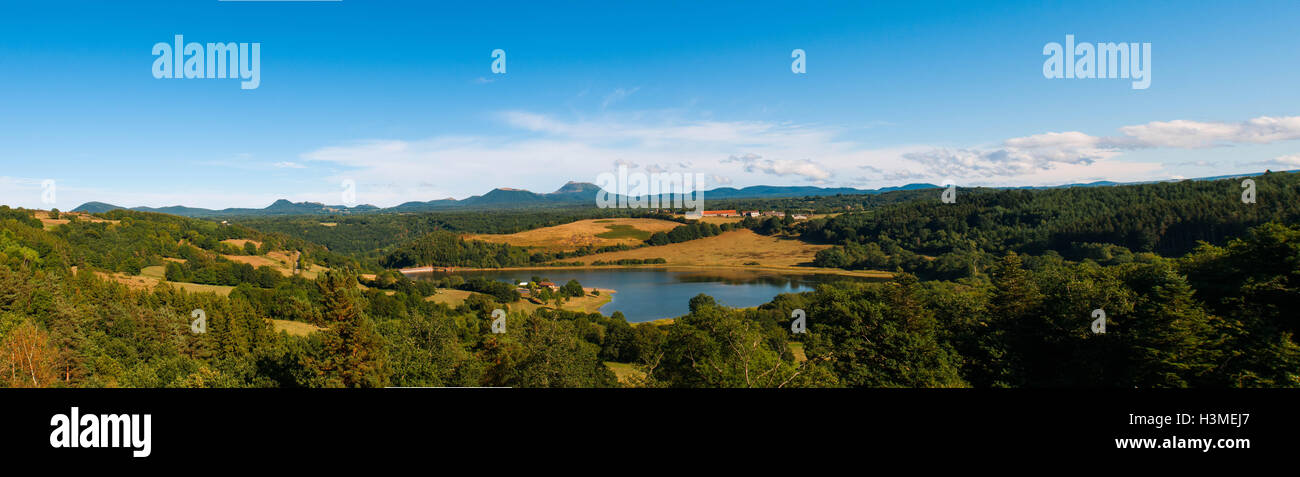 Landschaft bei Pontaumur, Frankreich Stockfoto