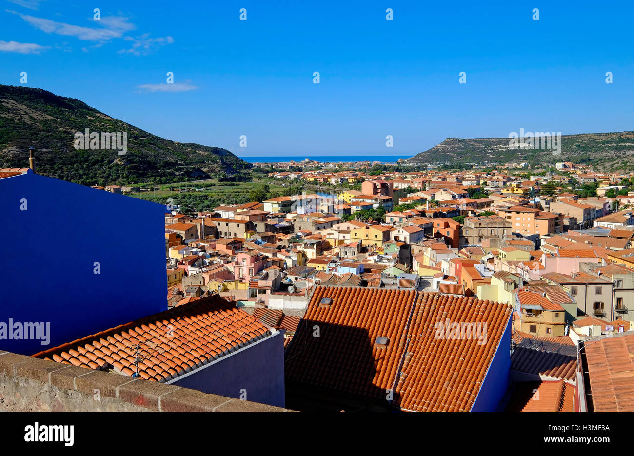 Bosa, Sardinien, Italien Stockfoto