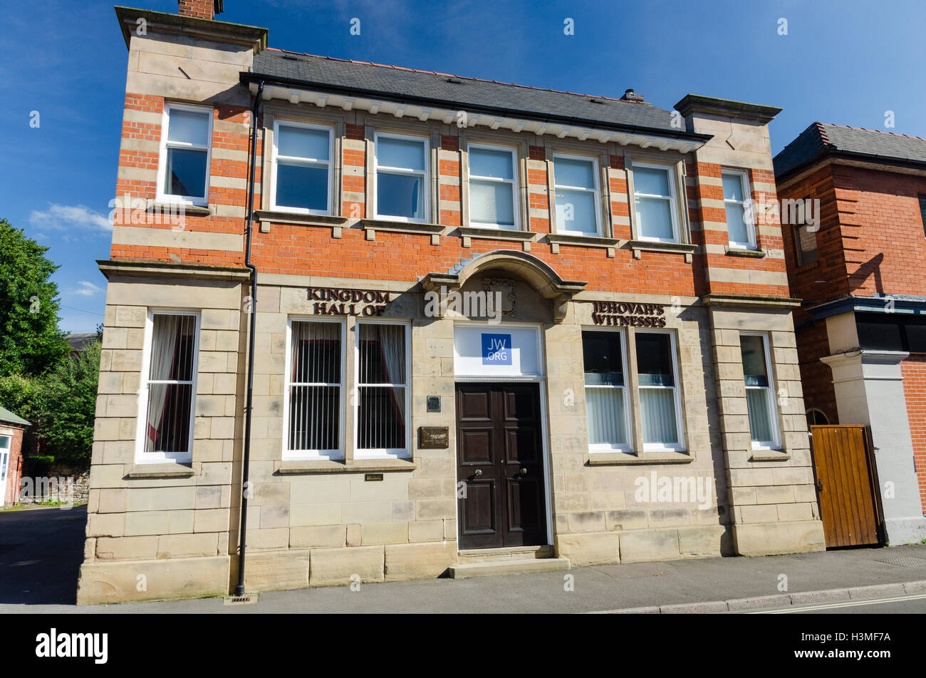 Königreich Hall von Jehovas Zeugen in Belper, Derbyshire Stockfoto
