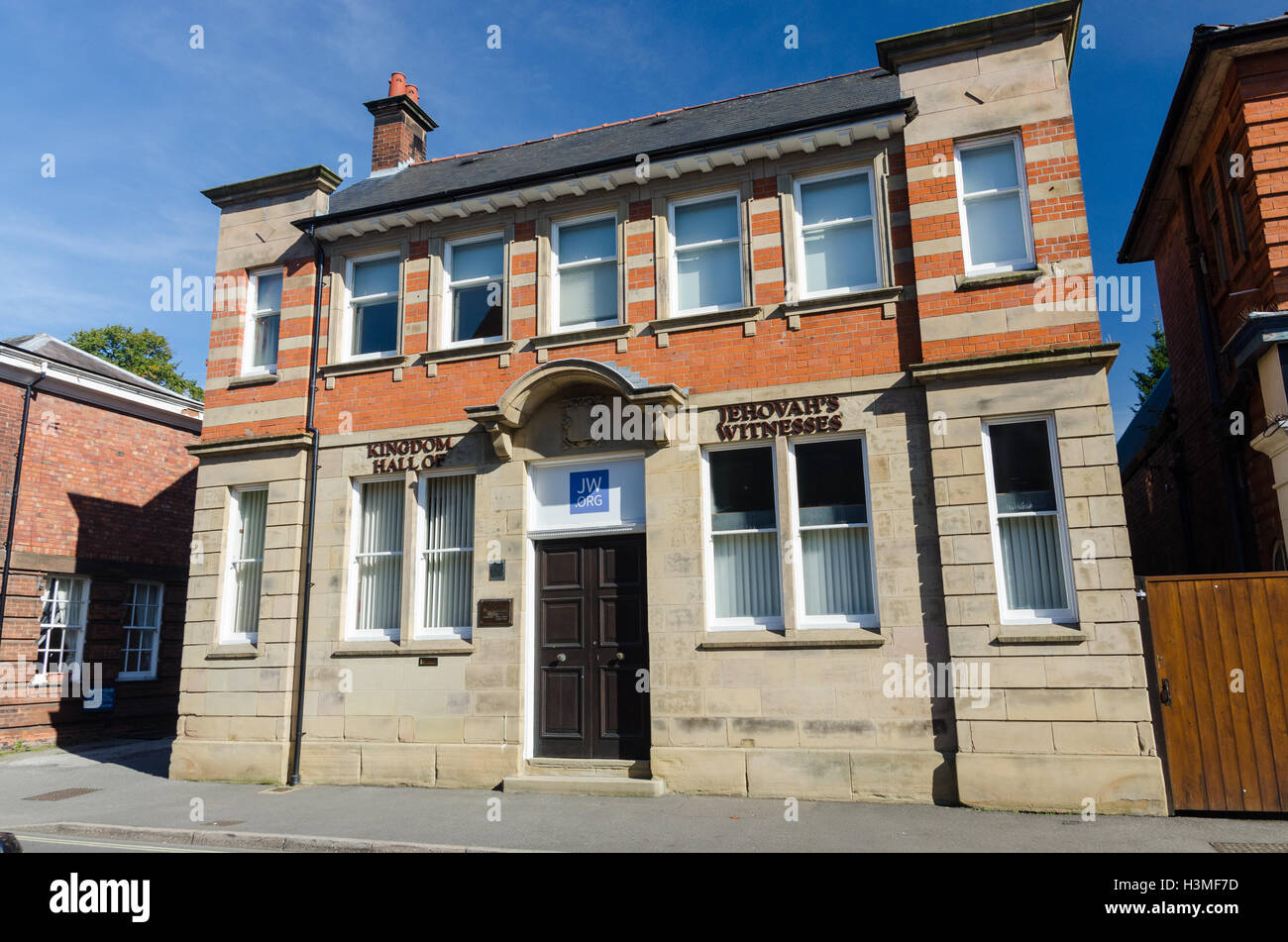 Königreich Hall von Jehovas Zeugen in Belper, Derbyshire Stockfoto