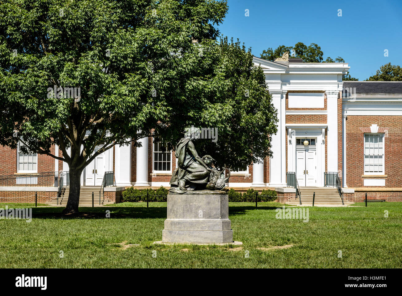 Cocke Halle, Rasen, University of Virginia, Charlottesville, Virginia Stockfoto