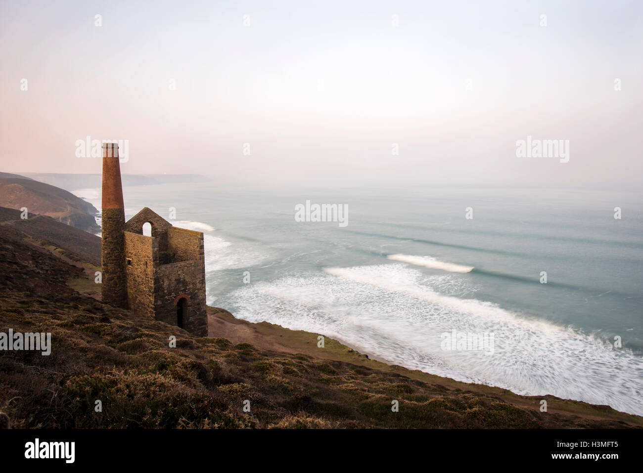 Blick über die Küste von Cornwall Stockfoto
