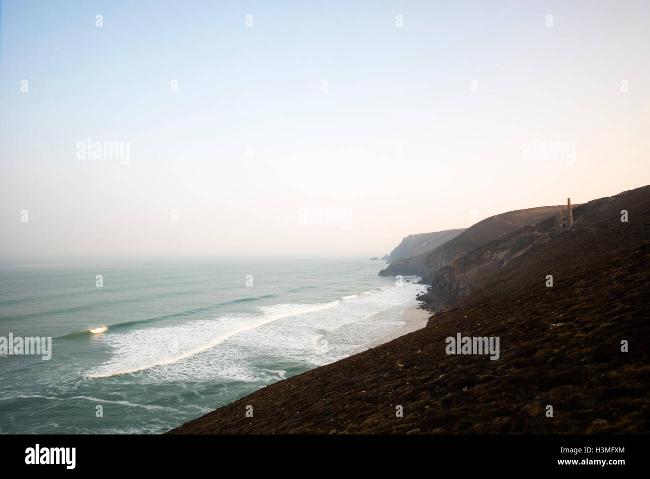 Blick über die Küste von Cornwall Stockfoto