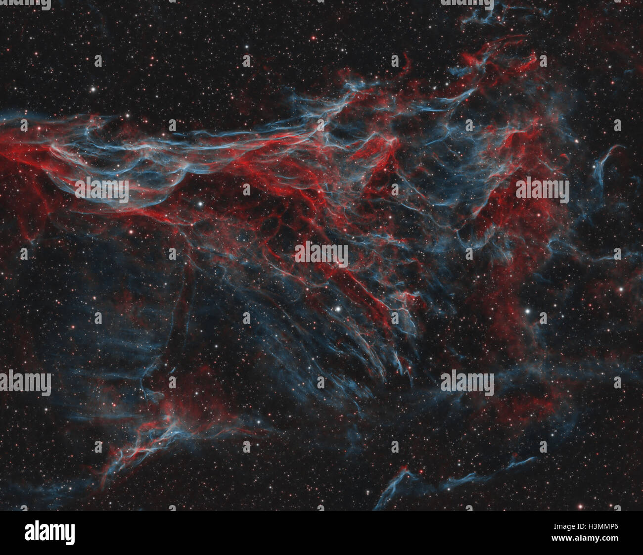 Pickering Dreieck - Teil des Nebels Schleier, ein Überrest der Supernova im Sternbild Cygnus - der Schwan Stockfoto