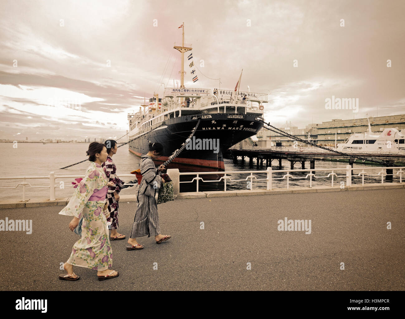 Hikawa Maru Yokohama Stockfoto