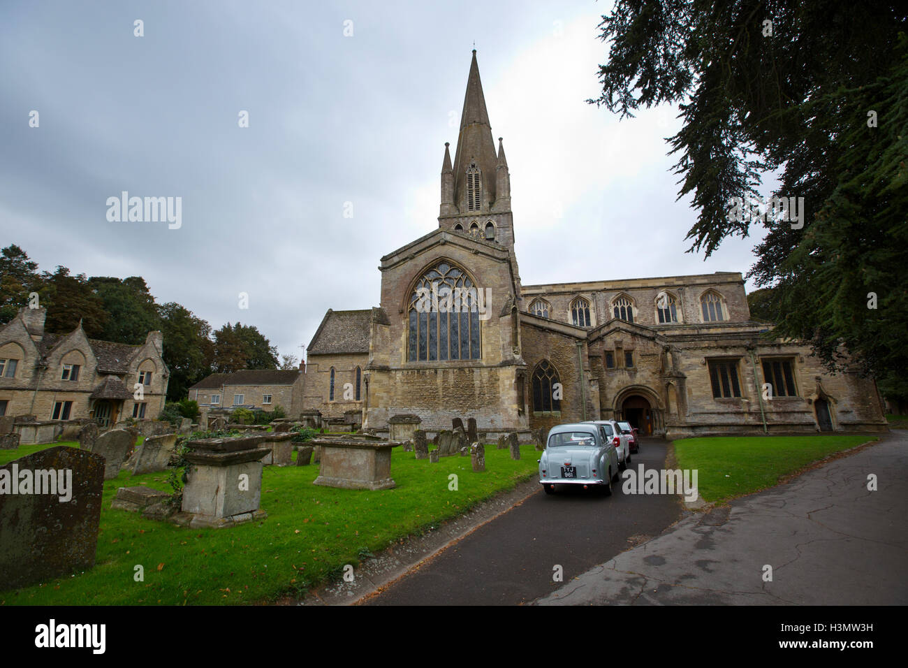 St. Marien Kirche, Witney, West Oxfordshire, Cotswolds, England, Vereinigtes Königreich Stockfoto